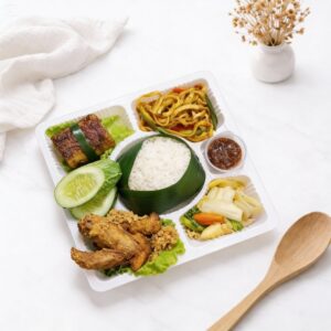 Set Nasi Ayam Kremes Mie Kare